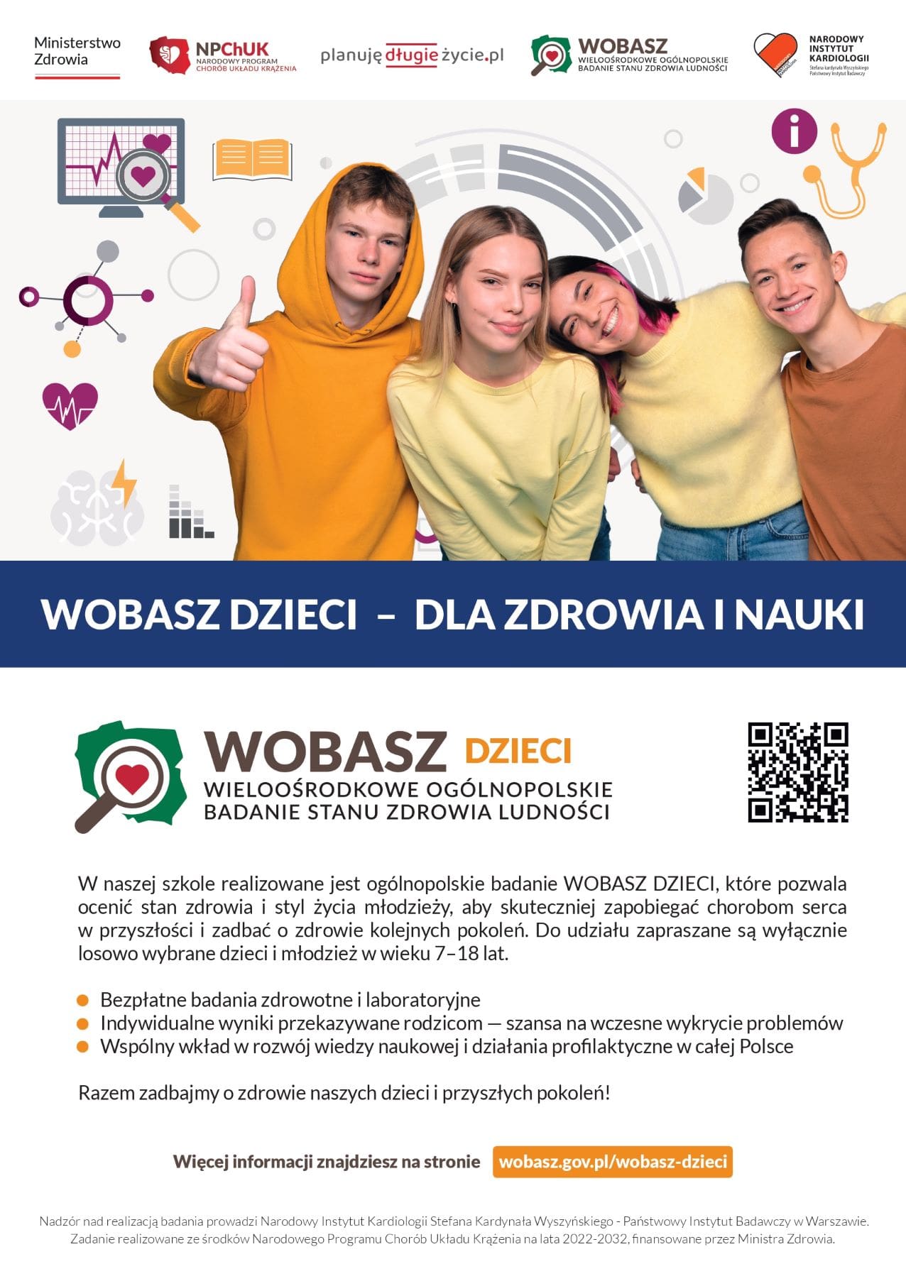 Plakat A3: Badanie WOBASZ DZIECI
